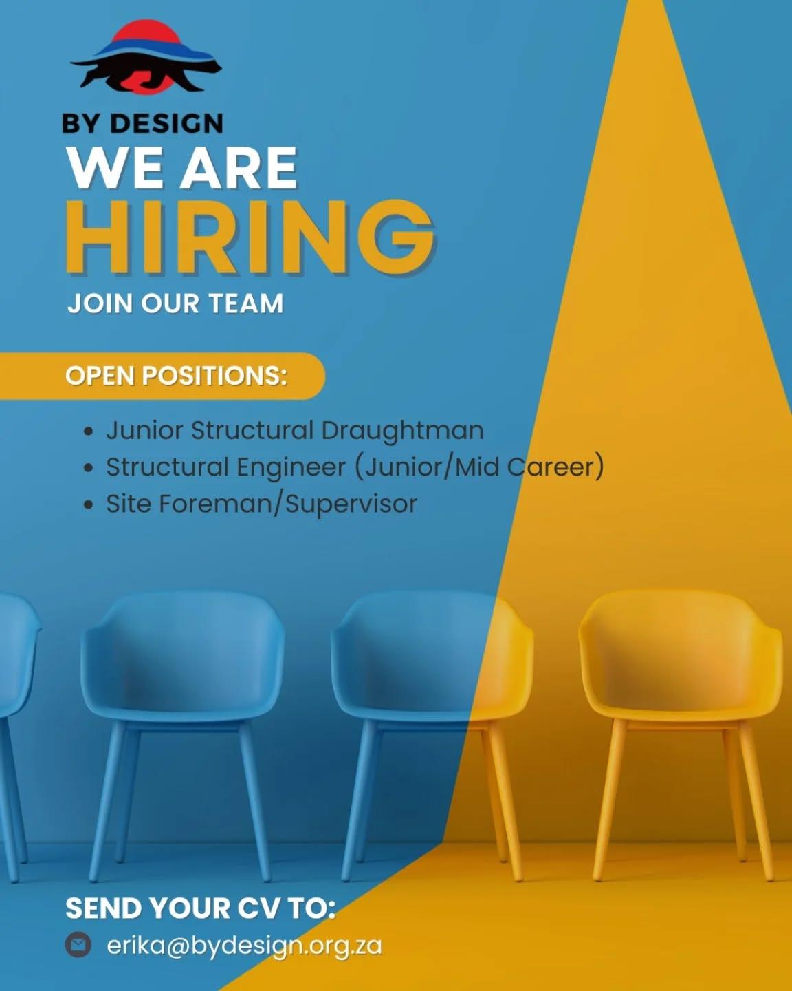 Want to join our team? 
We can't wait to hear from you!